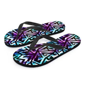 Galaxy Geometric Men's Flip Flops | Newhawaiianshirts AU