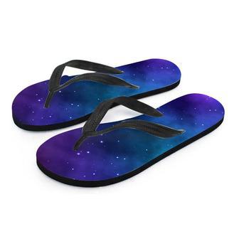 Galaxy Space Men's Flip Flops | Newhawaiianshirts DE