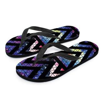 Galaxy Space Triangle Men's Flip Flops | Newhawaiianshirts UK