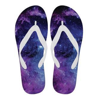 Geomagnetic Storm Galaxy Space Print Men & Women Flip Flops | Newhawaiianshirts DE