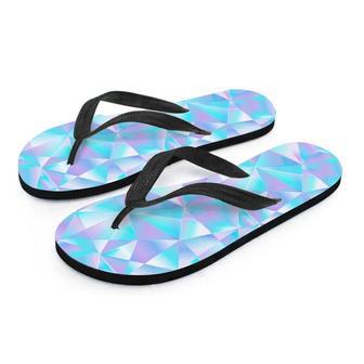 Geometric Holographic Men's Flip Flops | Newhawaiianshirts CA