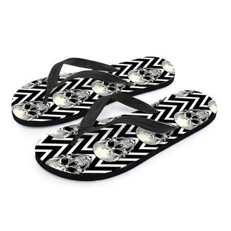 Geometric Skull Men's Flip Flops | Newhawaiianshirts UK