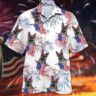 German Shepherds Hawaiian Shirt, Independence Day Is Coming, Of July Hawaiian Dog Shirt | Newhawaiianshirts AU