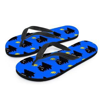 Godzilla Japanese Pattern Print Men's Flip Flops | Newhawaiianshirts DE