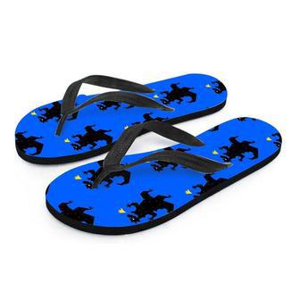 Godzilla Print Men's Flip Flops | Newhawaiianshirts DE