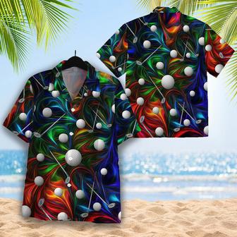 Golf Colorful Shirt Regular Fit Short Sleeve Slim Fit Casual Full Print Shirt | Newhawaiianshirts AU