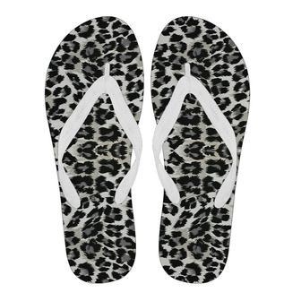 Gray Cheetah Leopard Pattern Print Men & Women Flip Flops | Newhawaiianshirts AU