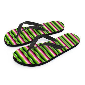 Green Mexican Baja Men's Flip Flops | Newhawaiianshirts AU