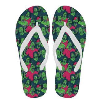 Halloween Zombie Pattern Print Men & Women Flip Flops | Newhawaiianshirts