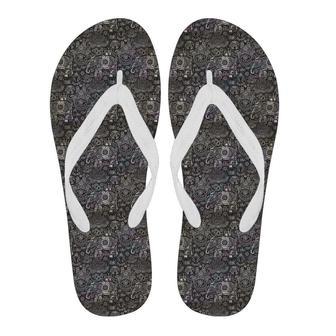 Hamsa Elephant Mandala Print Men & Women Flip Flops | Newhawaiianshirts AU