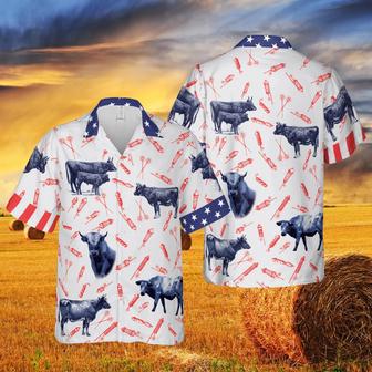 Happy Independence Day Theme Charolais Cattle Lovers All Printed shirts | Newhawaiianshirts CA