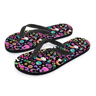 Hippie Retro Men's Flip Flops | Newhawaiianshirts AU