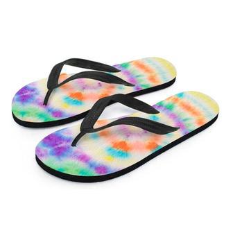 Hippie Tie Dye Men's Flip Flops | Newhawaiianshirts UK