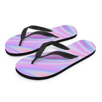 Holographic Men's Flip Flops | Newhawaiianshirts UK