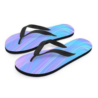 Holographic Print Men's Flip Flops | Newhawaiianshirts CA