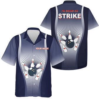 I'M Going On Strike Hawaiian Bowling Shirt Personalized Blue Bowlers Hawaiian Shirt | Newhawaiianshirts CA