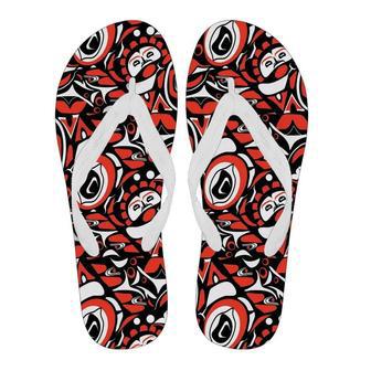 Indians Aztec Tribal Native Navajo American Print Men & Women Flip Flops | Newhawaiianshirts