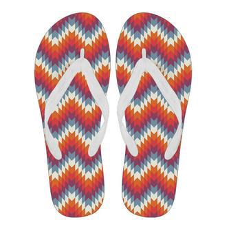 Indians Native American Navajo Aztec Tribal Print Men & Women Flip Flops | Newhawaiianshirts DE