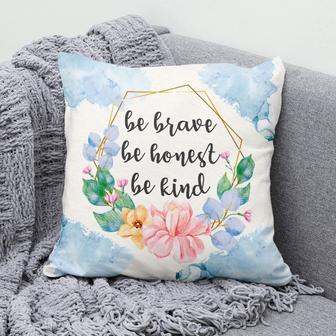Jesus Pillow - Be Brave Be Honest Be Kind Christian Pillow - Monsterry AU