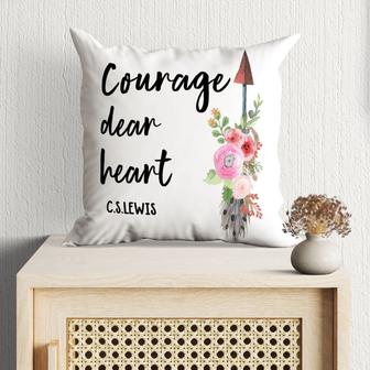 Jesus Pillow - Courage, Dear Heart Pillow - Christian Pillows - Monsterry AU