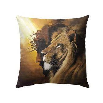 Jesus Pillow - The Lion Of Judah Pillow - Gift For Christian - Christ Pillow - Monsterry