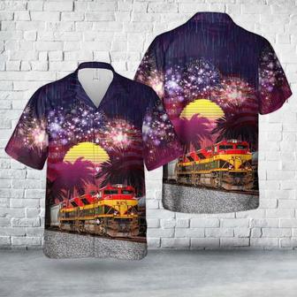 Kansas City Southern Railway KCS 3999 EMD Of July Hawaiian Shirt | Newhawaiianshirts DE