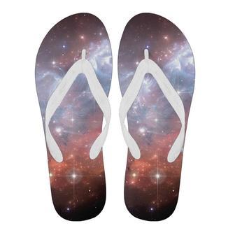 Light Geomagnetic Storm Galaxy Space Print Men & Women Flip Flops | Newhawaiianshirts UK