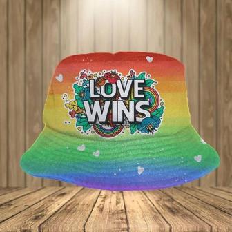 Love Wins LGBT Pride Month Bucket Hat | Newhawaiianshirts AU