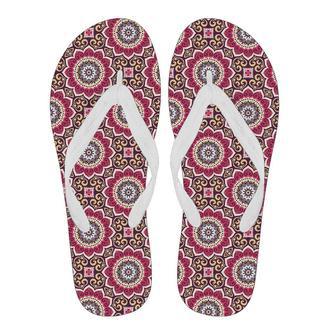 Mandala Boho Bohemian Pattern Print Men & Women Flip Flops | Newhawaiianshirts