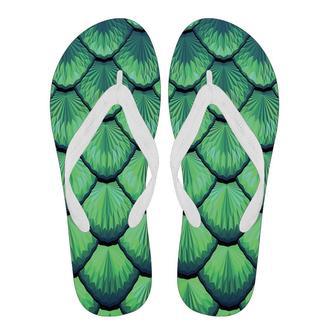 Mermaid Scales Teal Green Pattern Print Men & Women Flip Flops | Newhawaiianshirts