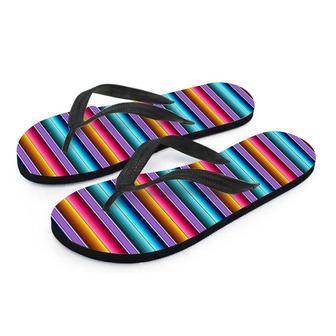 Mexican Baja Serape Men's Flip Flops | Newhawaiianshirts DE