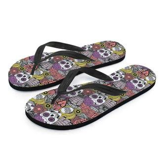 Mexican Skull Men's Flip Flops | Newhawaiianshirts