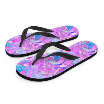 Mushroom Psychedelic Trippy Men's Flip Flops | Newhawaiianshirts UK