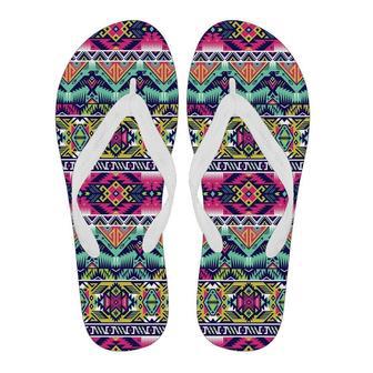 Native American Indians Aztec Tribal Navajo Print Men & Women Flip Flops | Newhawaiianshirts AU