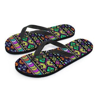 Navojo Aztec Print Men's Flip Flops | Newhawaiianshirts AU