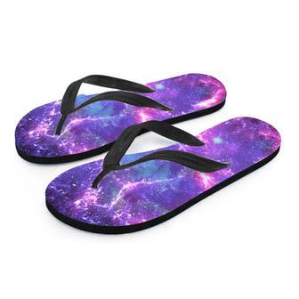 Nebula Galaxy Space Men's Flip Flops | Newhawaiianshirts DE