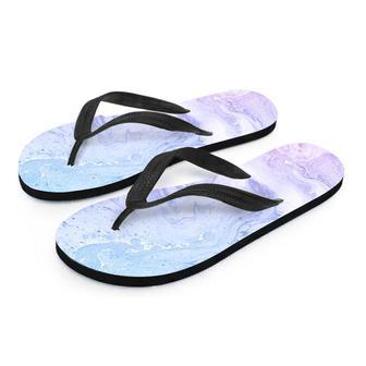 Pastel Marble Men's Flip Flops | Newhawaiianshirts CA