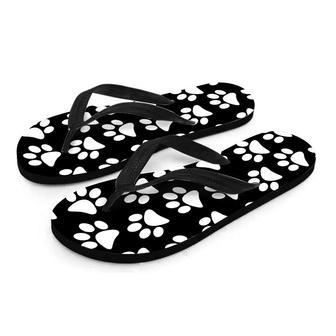 Paw Print Men's Flip Flops | Newhawaiianshirts