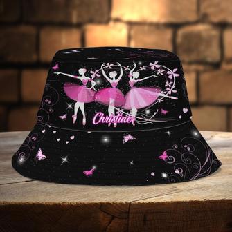 Personalized Ballet Bucket Hat for Girl, Daughter, Women Ballet Custom Name Bucket Hat for Her Birthday | Newhawaiianshirts DE