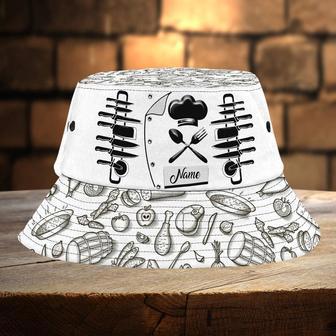 Personalized Chef Bucket Hat for Men, Women, Custom Name Chef Birthday Gift for Him, Her | Newhawaiianshirts