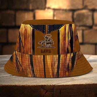 Personalized Cowboy Bucket Hat, Custom Name Cowboy Hat for Men, Husband | Newhawaiianshirts UK