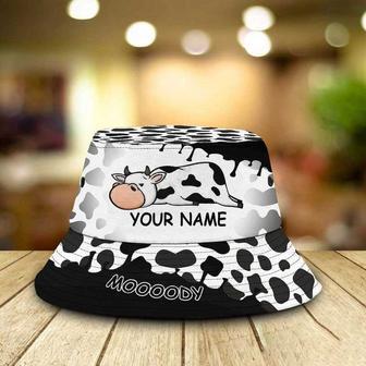 Personalized Funny Cow Bucket Hat for Men, Women, Custom Name Cow Lovers Bucket Hat | Newhawaiianshirts