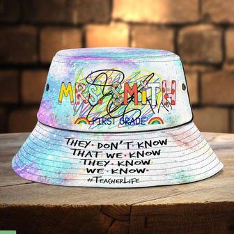 Personalized Funny Teacher Bucket Hat, Gift for Teacher's Day, Custom Name and Class Bucket Hat | Newhawaiianshirts AU