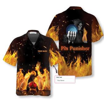 Pin Punisher Bowling Custom Hawaiian Shirt, Personalized Bowling Shirt For Men & Women | Newhawaiianshirts CA