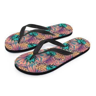 Pineapple Hawaiian Print Men's Flip Flops | Newhawaiianshirts UK