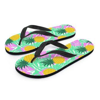 Pineapple Print Men's Flip Flops | Newhawaiianshirts