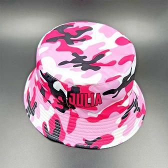 Pink Colorful Camouflage Pattern Bucket Hat Camo Pattern Bucket Friends Gift Idea Bucket Hat | Newhawaiianshirts