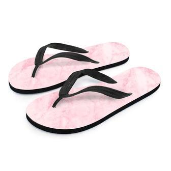 Pink Marble Men's Flip Flops | Newhawaiianshirts AU