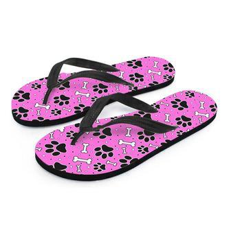 Pink Paw Men's Flip Flops | Newhawaiianshirts AU