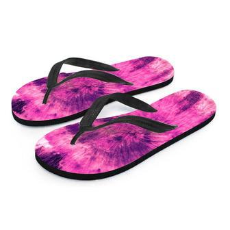 Pink Tie Dye Men's Flip Flops | Newhawaiianshirts AU